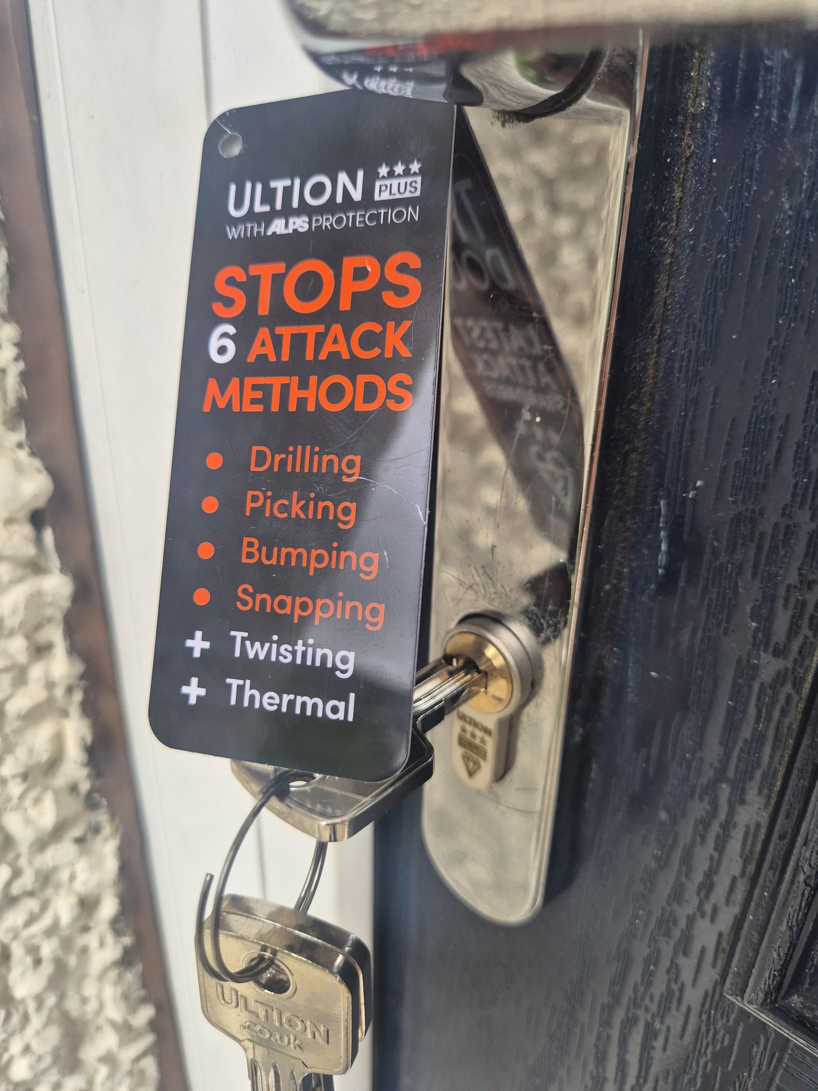 3 Star anti snap lock fitted to composite door in Horbury