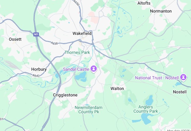 Map of Wakefield